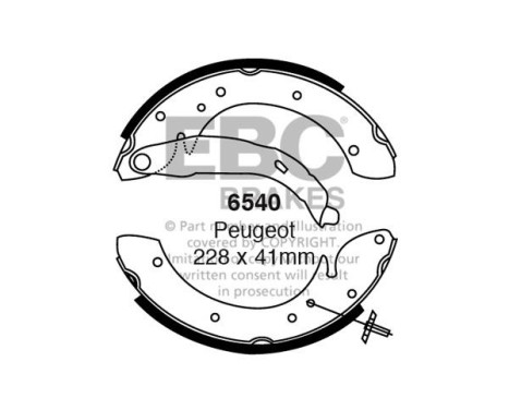 Brake shoe set