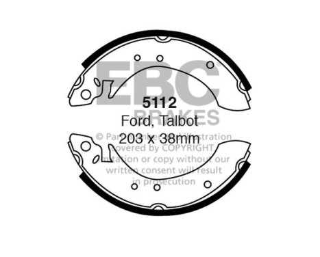 Brake shoe set