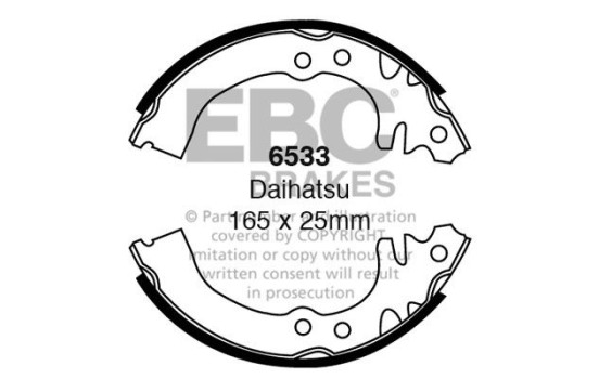 Brake shoe set