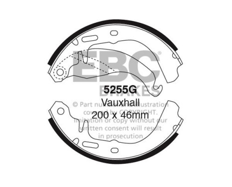 Brake shoe set