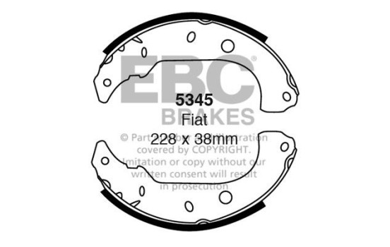 Brake shoe set