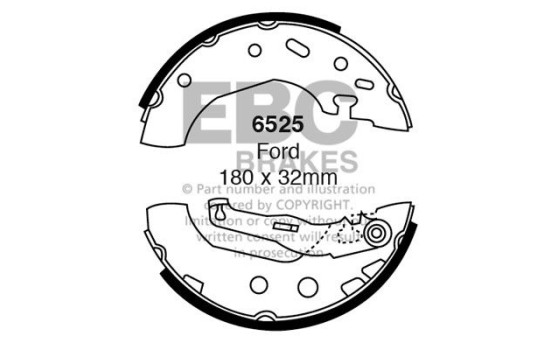 Brake shoe set
