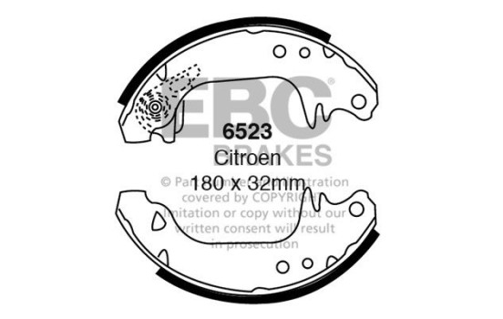 Brake shoe set
