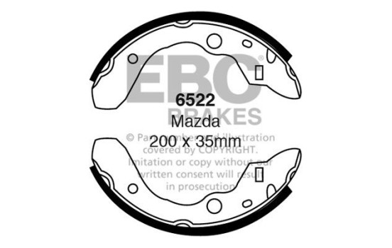 Brake shoe set