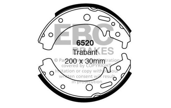 Brake shoe set