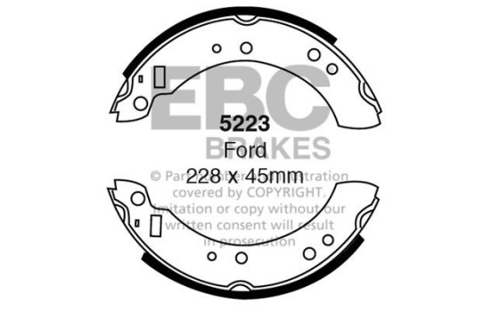 Brake shoe set