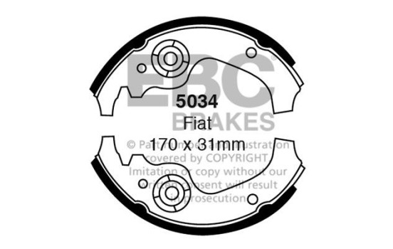 Brake shoe set