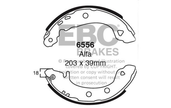 Brake shoe set