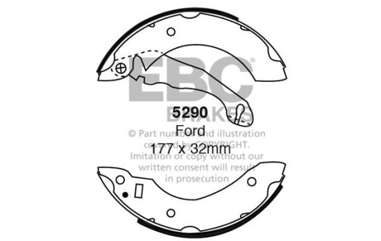 Brake shoe set