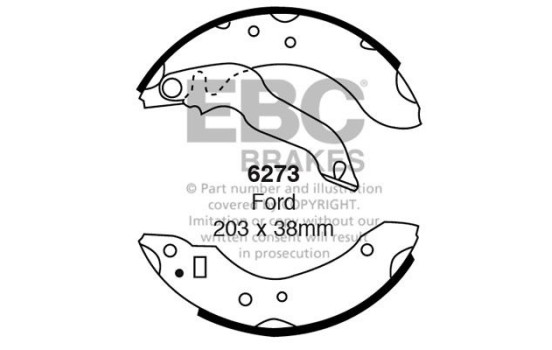 Brake shoe set
