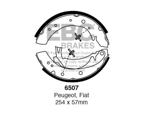 Brake shoe set
