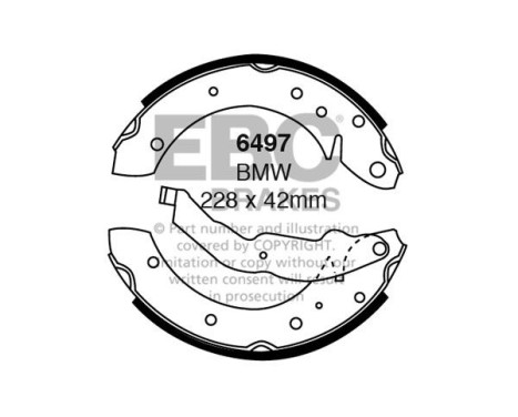 Brake shoe set