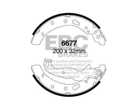 Brake shoe set