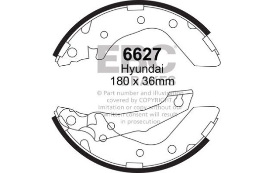 Brake shoe set