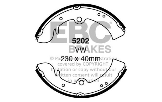 Brake shoe set