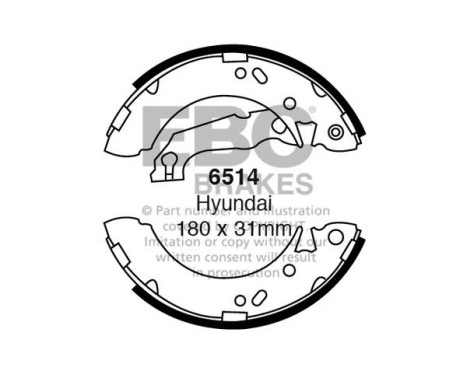 Brake shoe set