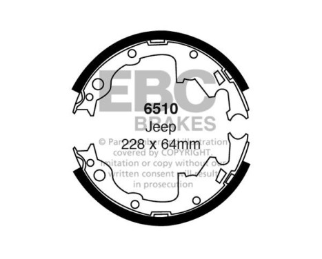 Brake shoe set