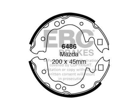 Brake shoe set
