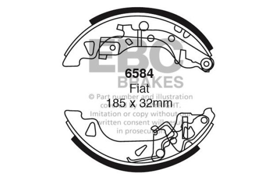 Brake shoe set