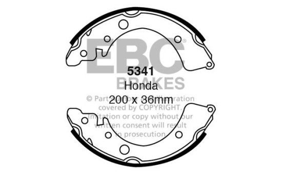 Brake shoe set