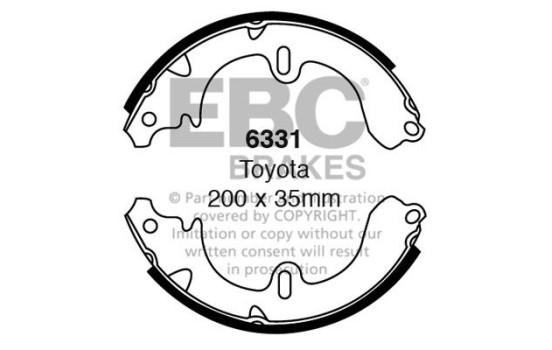 Brake shoe set