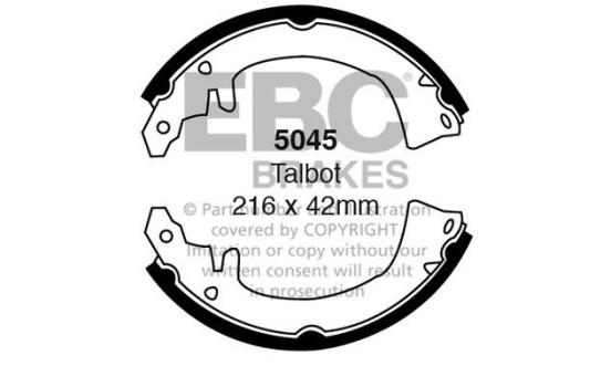 Brake shoe set