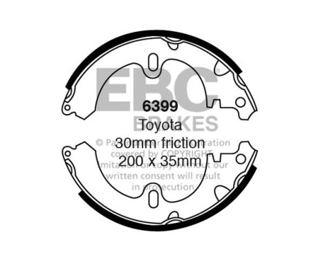 Brake shoe set