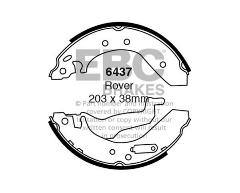 Brake shoe set