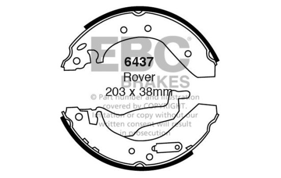 Brake shoe set