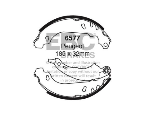Brake shoe set