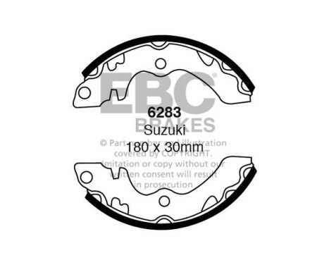 Brake shoe set