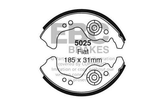 Brake shoe set