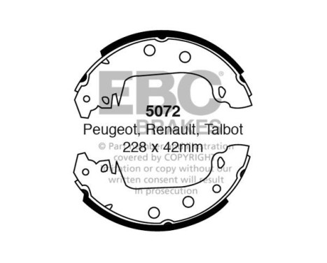 Brake shoe set