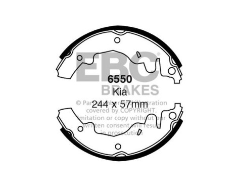 Brake shoe set