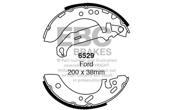 Brake shoe set