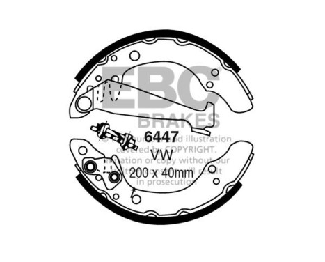 Brake shoe set