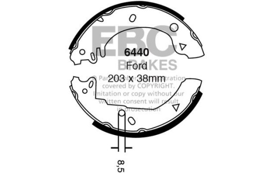 Brake shoe set