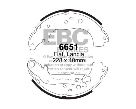 Brake shoe set