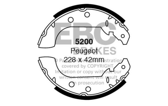 Brake shoe set