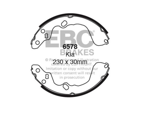 Brake shoe set