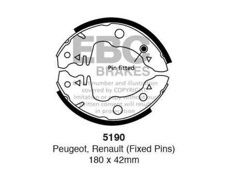 Brake shoe set