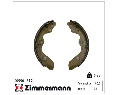 Brake shoe set