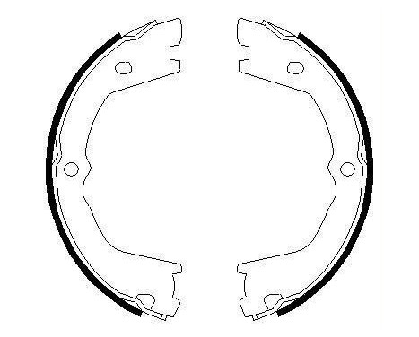 Brake shoe set, parking brake, Image 2