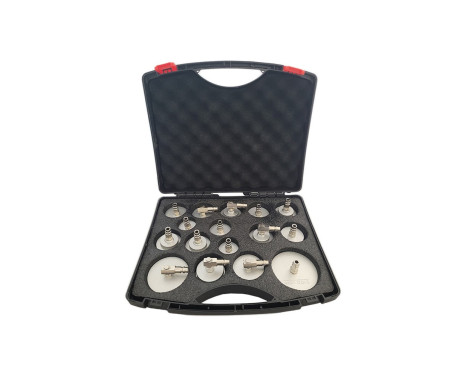 17-piece brake bleeder adapter set