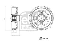 brake drum 198258 FEBI