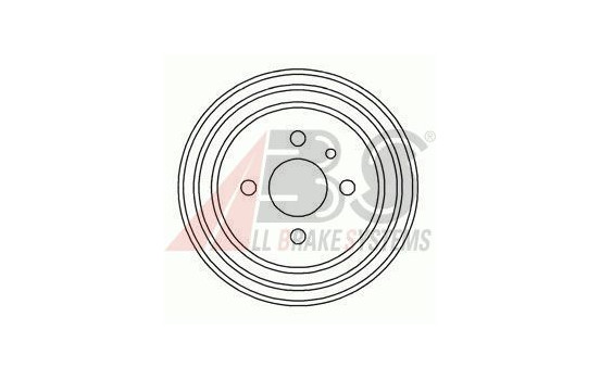 Brake Drum 2373-S ABS, Image 2