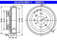 Brake Drum 24.0218-5001.1 ATE