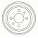 Brake Drum 3226-S ABS