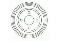 Brake Drum 3344-S ABS