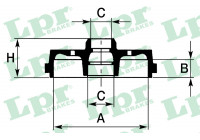 Brake Drum 7D0426C Lpr